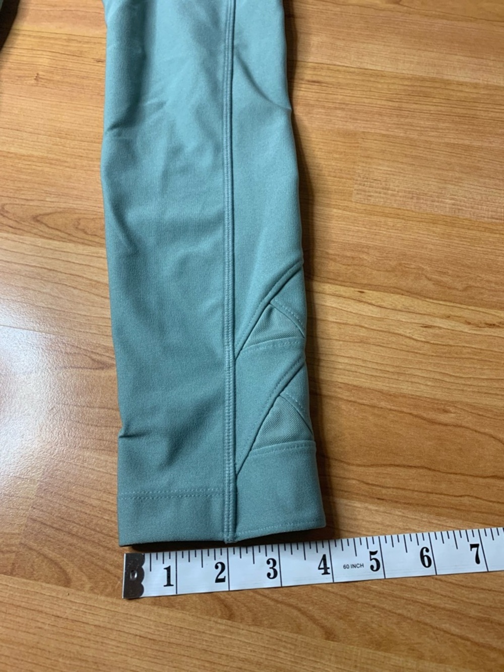 Mondetta Teal Performance Leggings with Gold Logo Print - Picture 8 of 8